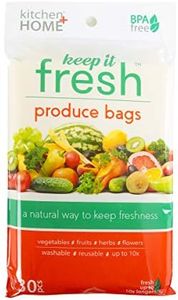 Keep it Fresh Re-Usable Freshness Produce Bags - Set of 30 Gallon Size Bags