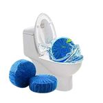 Vrunshi Automatic Toilet Bowl Cleaner Tablets (10 PCS per Pack, Set of 2) – Long-Lasting Blue Clean Bubbles, Mild Lemon Scent, No Pungent Odor, Bathroom Toilet Tank Cleaner, Freshens | Deodorizes