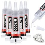 B7000 Glue, 5 Pcs Multipurpose Super Adhesive Glue, Industrial Glue for Bonding DIY Crafts, Jewelry, Phone Screen, Repair Glass Metal (15 ml/0.5 oz)