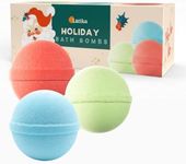 Latika Holiday Bath Bomb Box - Santa for Ultimate Relaxation and Skin Nourishment a Perfect Holiday Gift