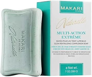 MAKARI Naturalle Multi Action Extreme Skin Lightening Soap 7oz. " Exfoliating & Moisturizing Bar Soap With Argan Oil & SPF 15 " Hydrating & Regulating Treatment for Dark Spots, Acne Scars