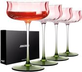 JEKOSEN 2024 Tulip Series Crystal Martini Cocktail Glasses 13 Ounce Set of 4 With Premium Gift Box Premium Strong Lead-Free Clear