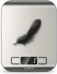 Ultrean Food Scale, Digital Kitchen Scale Weight Grams and Ounces for Baking and Cooking, 6 Units with Tare Function, 11lb (Batteries Included)