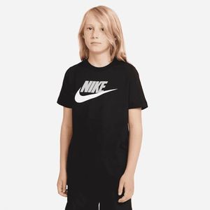 Nike B NSW tee Futura Icon TD Camiseta de Manga Corta, Niños, Black/(lt Smoke Grey), M