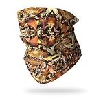 Ruffnek AUTUMN LEAVES CAMOUFLAGE - Multifunctional Headwear Neck warmer thermal gaiter for fishing, military, hunting, camo accessories