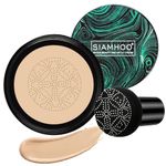SIAMHOO CC Cream Foundation with Mushroom Head Air Cushion CC Cream Foundation Full Coverage for Flawless Makeup, Even Skin Tone 0.7fl.oz - Natural