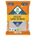 24 Mantra Organic Low G.I Rice - 5Kg | Diet & Diabetic Friendly | Certified Low Sugar Rice | Certified Organic & Naturally Gluten-Free