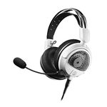 Audio-Technica ATH-GDL3WH Open-Back Gaming Headset, White, Adjustable