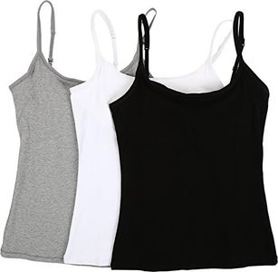PACT Women's Everyday Camisole w/ Shelf Bra 3-Pack Multi Underwear