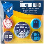 Pyramid International Doctor Who Exterminate Badge, Multi-Colour, 10 x 12.5 x 1.3 cm