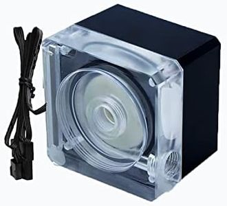 CPU Wasserkühler Pumpe, Pumpe für PC Wasserkühlungssysteme, unterstützt PWM 800L/H-G1/4 Gewindeloch Computer CPU Wasserkühlung Wasserpumpe Ultraleise Wasserpumpe für PC