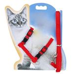 Foodie Puppies Adjustable Body Nylon Harness and Leash Set for Cats - (Cat Harness) (Color May Vary) | Suitable for Puppies, Cats and Kittens