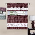 Tier and Valance Window Curtain Set