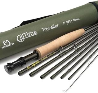 M MAXIMUMCATCH Maxcatch Alltime Travel Fishing Rod-Ultra Compact for Backpacking 8-Piece 9ft with Rod Tube (Size: 5/6/8wt) (Alltime Rod, 9' 8wt 8pcs)