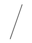 Addis Metal Indoor/Outdoor Broom Handle With Screw Fixing Hanging Hook In Black, 2.5 x 2.5 x 120 cm