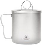 SILVERANT Camping Mug Titanium Double Wall Coffee Tea Cup (300ML Double-Wall Mug)