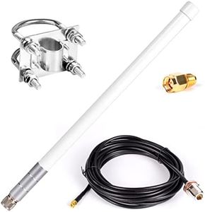 Waterproof 5.8dBi Lora 915MHz Fiberglass Antenna with 20Ft Low Loss KMR195 Cable for Crypto Helium Hotspot RAK MNTD Nebra Bobcat 300 SenseCAP M1 EasyLinkIn SyncroB.it Hotspot HNT Miner