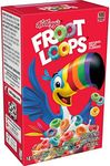 Kellogg’s Froot Loops, Breakfast Cereal, Original, Good Source of Fiber, Single Serve, 0.95 oz Box(Pack of 70)