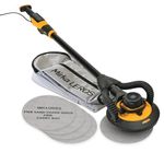 Mirka LEROS Electric Vacuum Drywall Sander Pole – Ergonomic Lightweight 7.1 lb Tool with 9″ Orbital Head, 180° Flexible Design, Dual Suction for Dustless Walls Ceilings Painting Prep