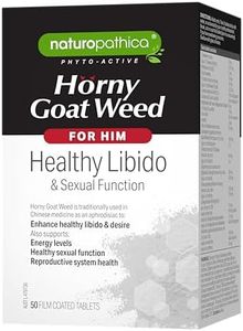 Naturopathica Horny Goat Weed for Him 50 Capsules, Herbal Supplement, Healthy Libido & Sexual Function, Supports Energy Levels