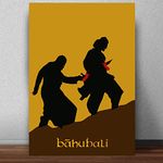 Good Hope Matte paper 300gsm Bollywood Movies Bahubali2 Yellow Movie Poster, multicolour, Print, 13 inch x 19 inch