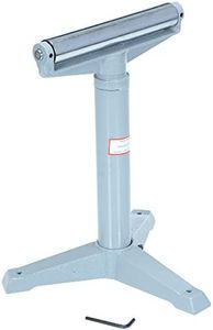 Vestil STAND-H 14" Horizontal Deluxe Roller Stand, 23" - 38-1/2" Height, 1760 lbs Capacity, Light Blue