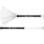 Vic FIrth - Steve Gadd Drum Brushes - Retractable - Medium Gauge Wire - Black Plastic Handle