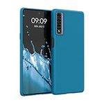 kwmobile Case Compatible with TCL 20 5G / 20S / 20L / 20L+ Case - Soft Slim Protective TPU Silicone Cover - Caribbean Blue