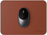 Satechi Eco-Leather Mouse Pad 9.8" x 7.5" - Safe for Lacquered & Varnished Wooden Surfaces (Brown)