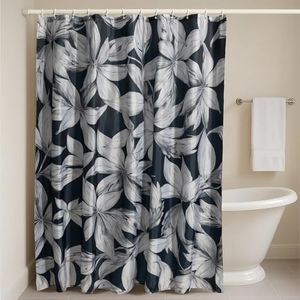 JEMIDI Tenda per Doccia - 180 x 180 cm - Tenda Vasca da Bagno - Impermeabile con Occhielli in Acciaio Inox - Include 12 Ganci - Lavabile in Lavatrice - Grigio Scuro