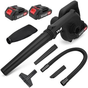 Soplador de Hojas Inalámbrico, Soplador de Hojas Electrico de 24V con Paquete de 2 Baterías y Cargador, Ligero y Ergonómico para el Cuidado del Césped, Patio, Garajes, Polvo, Nieve, Pelo de Mascotas