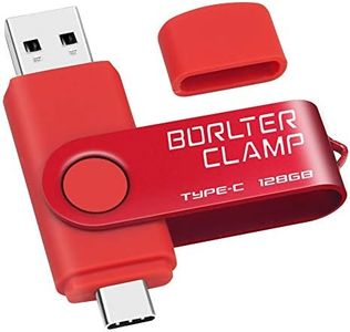 128GB USB Type-C Flash Drive, BorlterClamp USB C 3.0 Jump Drive Memory Stick Dual Port for Android Smartphones Samsung Galaxy S10/S9/S8/Note 9, LG, Huawei, Tablets & Computer (Red)