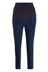 ChicWhisper Ladies Skinny Leg Over Bump Maternity Jeans Dark Indigo