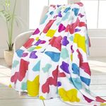 HSEEC Throw Blanket Fleece Cozy Bla