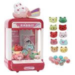 Ark miido Claw Machine for Kids, Candy Machine Grabber Arcade Game Toys, Mini Vending Machine Dispenser Machine With Music & 10 Dolls and 10 Eggs, Indoor Educational Toy for Girls Gift