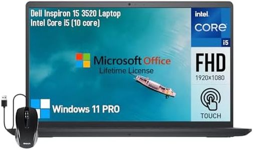 Dell Inspiron Business Laptop, 15.6 Inch FHD Touchscreen, 11th Gen Intel Core i5-1135G7, Windows 11 Pro, 16GB RAM, 1TB HDD, Numeric Keypad, Full-Size Keyboard, HDMI, Long Battery Life, Black