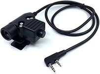 U94 PTT System Military Adapter 2 Pin 7.0mm Plug Push to Talk for Kenwood/Baofeng Radio