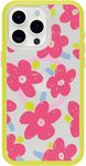 OtterBox iPhone 15 Pro MAX (Only) Symmetry Series Series Clear Case - Whimsy Bloom (Yellow), Snaps to MagSafe, Ultra-Sleek, Raised Edges Protect Camera & Screen