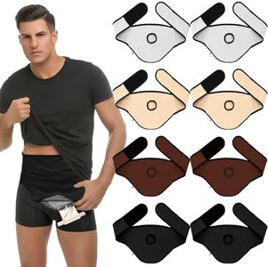 Paterr 8 Pcs Ostomy Belt Ostomy Bag Cover with Adjustable Elastic Ostomy Support Belt and Inner Pocket to Hold Ostomy Pouch Stealth Ostomy Support for Men Women Sport and Swimming