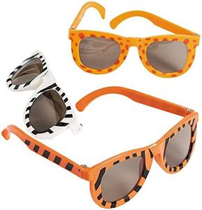 Fun Express Animal Print Sunglasses (1 Dozen) Party Favors - VBS Vacation Bible School Supplies/Decor Summer & Beach Accessories