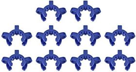 uxcell Lab Joint Clip Plastic Clamp Mounting Clips for 19/22 or 19/38 Glass Taper Joints Laboratory Connector Blue 10Pcs