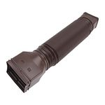 VBESTLIFE Downspout Extender, Rain Gutter Downspout Extensions Flexible, Gutter Connector Rainwater Drainage, Extendable From 20 to 59 Inches (Brown)