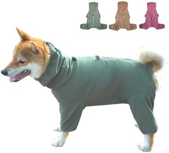 KOOGAL Dog Pajamas for Small Dogs,Extra Large Stretch, Suitable for Adult Dogs, Medium-Sized Dogs, Large Dogs Jumpsuit Four-Legged Dog Clothes, Surgical Recovery Dog Clothing,Pet Pajamas (Green, 3XL)
