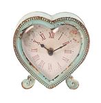 Sass & Belle Boudoir Heart Clock Duck Egg