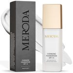 MERODA® Colour Changing Foundation [Light to Medium Skin] - Mature Skin Liquid Makeup - Long Lasting Color Match for Face