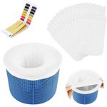 Pool Skimmer Socks, 22Pcs Reusable Ultra Fine Mesh Pool Filter Saver Socks, Pool Skimmer Basket Bag Pool Filter Net to Protect Swimming Pool Filter for In-Ground and Above Ground Pools