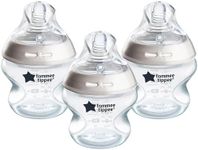 Tommee Tippee Natural Start Anti-Colic Baby Bottle, 150 ml, 0+ months, Slow Flow Breast-Like Teat for a Natural Latch, Anti-Colic Valve, Self-Sterilising, Pack of 3