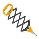 INGCO 32 Inch Folding Hand Riveter, Pop Rivet Gun Single Pull Action Riveter Fast Riveting Folding Extending Rivet Gun Suitable for Stainless Steel Rivets