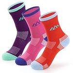 innotree 3 Pack Women's Merino Wool Hiking Socks, Half Cushioned Hiking Thermal Socks Moisture Wicking Micro Crew Socks