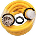 Parkworld 60929 Marine Shore Power Extension Cord 50 AMP SS2-50P to SS2-50R, Marine Shore Power Cord SS2-50 Male to Female 50A 125V/250V (15FT)